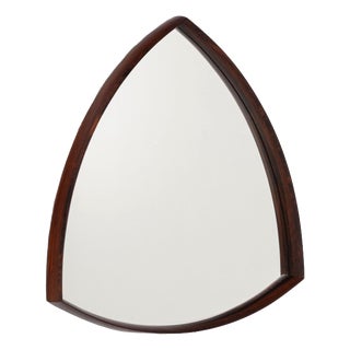 Vintage Danish Wall Mirror in Rosewood by Thomas Poss Eferfolger, 1960 For Sale