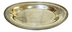 Vintage Oval Dish With Reticulated Edge Detail by Wm Rogers
