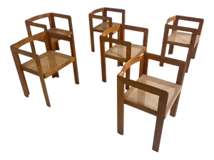 Set of Mid-Century Modern Armchairs by Derk Jan De Vries, 1960s, Set of 6