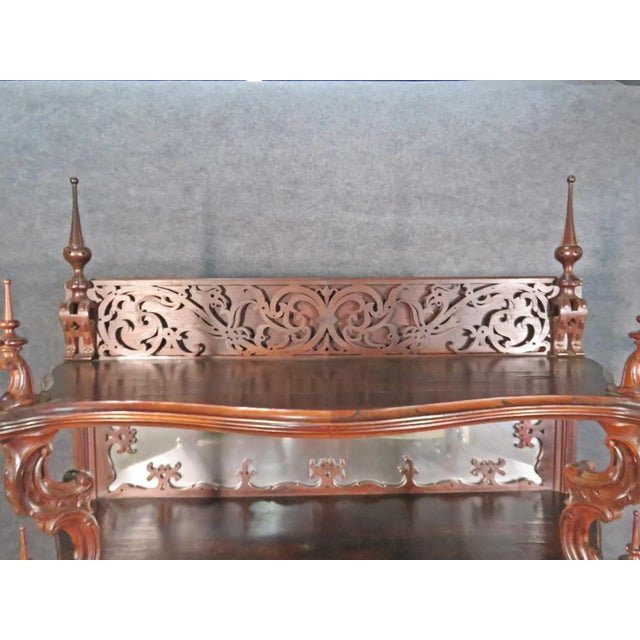 Rosewood American Victorian Etagere Attributed to Alexander Roux C1860s For Sale - Image 9 of 13