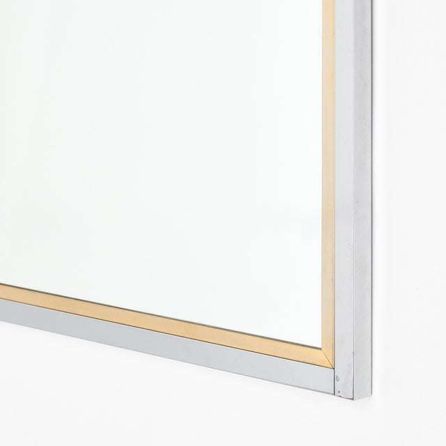 1970s French Mid-Century Modernist Mirror For Sale - Image 5 of 9