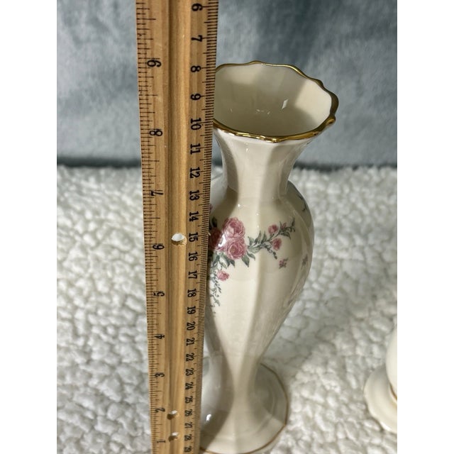 Vintage Lenox Rose Bud Vases – Set of 2 (Petite Rose 7 3/4" & Rose Manor 7") Add timeless elegance to your collection with...