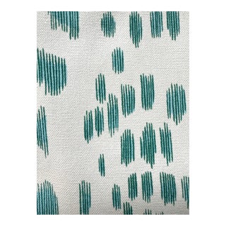 Brunschwig & Fils "Les Touches" Fabric Aqua - 3 Yards For Sale