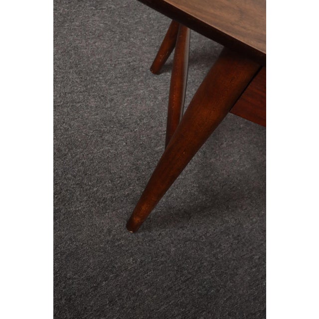 Mid-Century Modern Surfboard-Form Laminate and Walnut Coffee Table With Drawer by Lane For Sale - Image 12 of 18