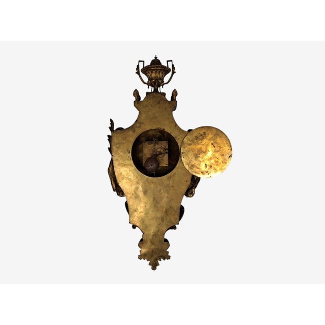 Louis Xv, Figural Cartel Clock, Dore Bronze, France, 19th Century For Sale - Image 17 of 18