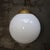 Large Vintage Pendant Light in White Opaline Glass For Sale - Image 6 of 8