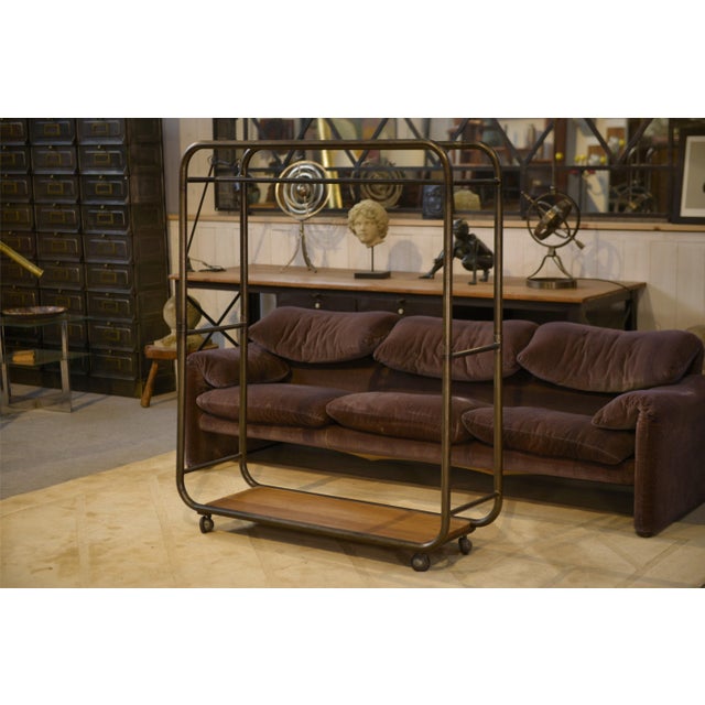 Industrial Hotel Clothes Rack, 1950s For Sale - Image 10 of 12