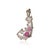 Metal Vintage Inspired 9 Ct Ruby & Diamond Scrollwork Statement Brooch Pendant For Sale - Image 7 of 15
