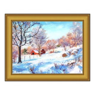 Late 20th Century Snow On The Knoll, Bill Inman For Sale