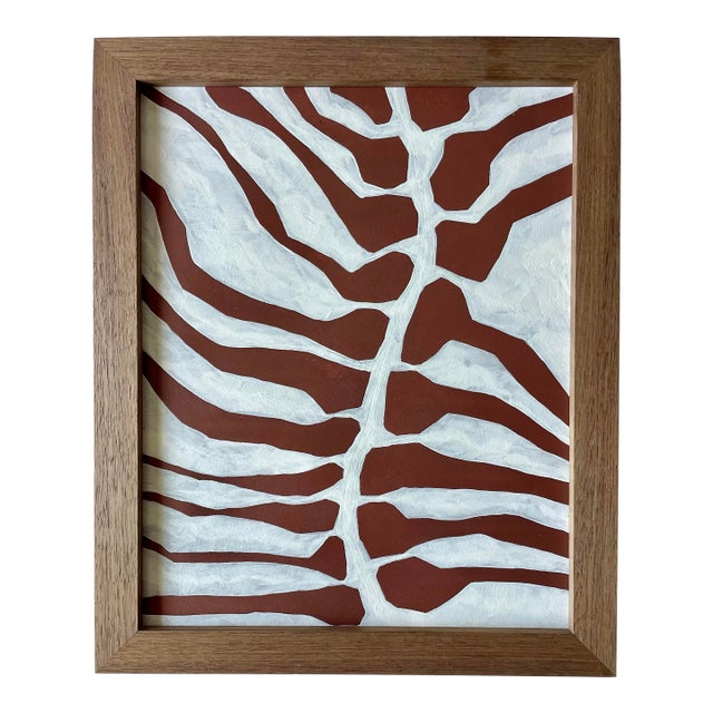 2026 "Vertebrale" Contemporary Abstract Painting on Paper by Artist r.k. Red For Sale