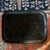 Black 19th Century French Hand-Painted Tole Tray For Sale - Image 8 of 10
