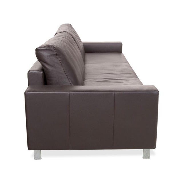 Vida Three-Seater Sofa in Leather from Rolf Benz For Sale - Image 10 of 13