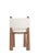 New Set of 8 Contemporary Wood Dining Chairs With Cone Legs in White Boucle For Sale - Image 4 of 10