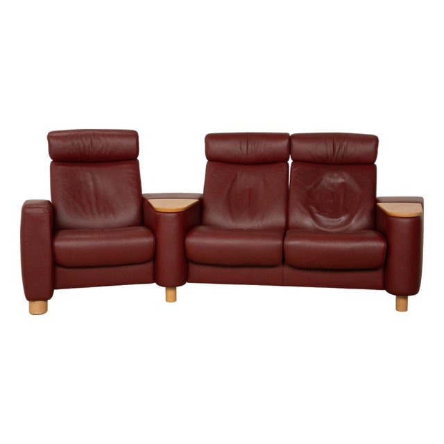 Arion Three-Seater Sofa in Leather from Stressless For Sale