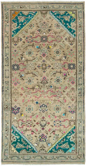 Vintage Persian Hamadan Rug – Size: 3' 2" X 6' 7"