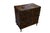 Wonderful Raised Japanese Cabinet Crafted With Geometrically Intricate Inlayed Wood and Hand Wrought Hardware For Sale - Image 10 of 12