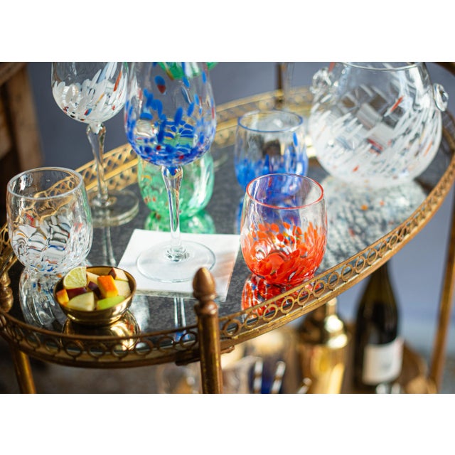 Orange VIETRI Chiara Orange Short Tumbler For Sale - Image 8 of 12