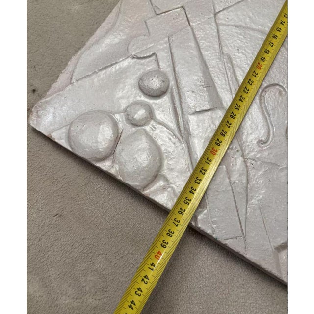 Set of two ceramic panels depicting a still life. Monogrammed and signed on the back. Good condition.