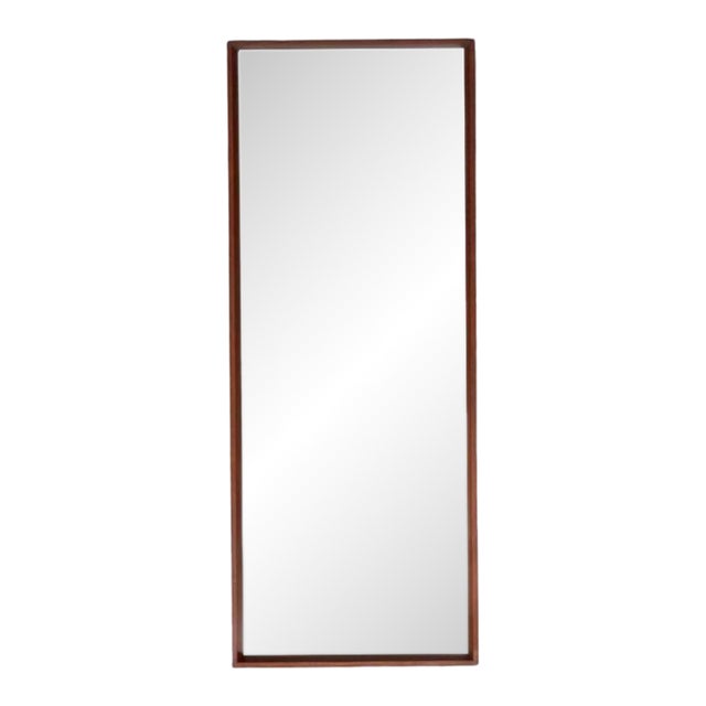 Mid 20th Century Danish Teak Wall Mirror by Jansen Spejle For Sale