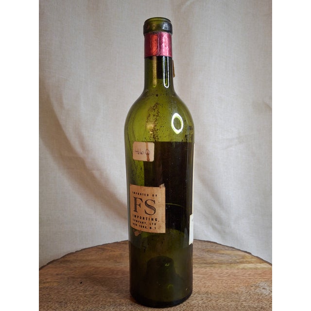 Vintage Empty 1947 Château Cos d'Estournel Wine Bottle - Heublein Rare Wine Auction For Sale - Image 13 of 16