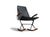 Gerald McCabe for Brown Saltman Steel and Walnut Mid-Century Rocking Chair, Attributed For Sale - Image 12 of 12