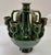 Green Large Vintage Boho Chic Moroccan Tamegroute Terra Cotta Pottery Candelabra Candle Holder For Sale - Image 8 of 12