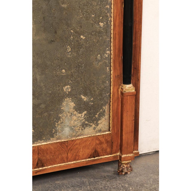 Early 19th Century French Heavily Antiqued Mirror W/Griffins For Sale - Image 12 of 12