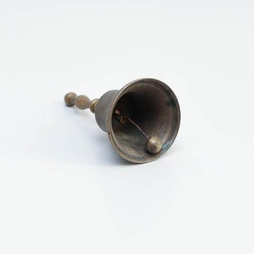 Spanish Rustic Metal Hand Bell, 1960 For Sale - Image 6 of 10