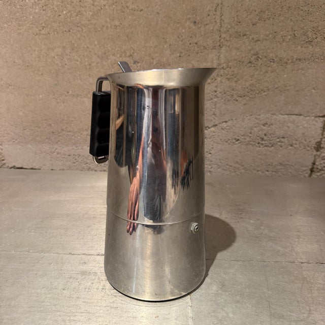 Metal Vintage Gaggia Stainless Steel Stovetop Espresso Maker Inox Moka Pot For Sale - Image 7 of 13