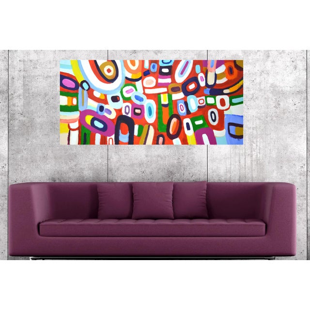 Fun Evening. Original Contemporary Painting For Sale - Image 6 of 9