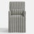 Cloth & Company Stoffer Home x Cloth & Company Lindy Slipcover Dining Arm Chair in Jane Stripe Carbon For Sale - Image 4 of 8