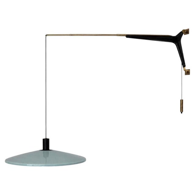 Adjustable Wall Lamp with Metal and Brass from Stilnovo, Italy, 1950 For Sale - Image 12 of 12