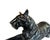 Vintage Bombay Black Panther Marble Table Top Sculpture Vintage Postmodern Bronze For Sale In Palm Springs - Image 6 of 9