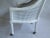 Shabby Chic 1950s Vintage T. H. Robjohns Gibbing Cane and Bamboo Style Chair For Sale - Image 3 of 6