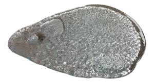 1970s Pressed Glass Mouse Shaped Platter