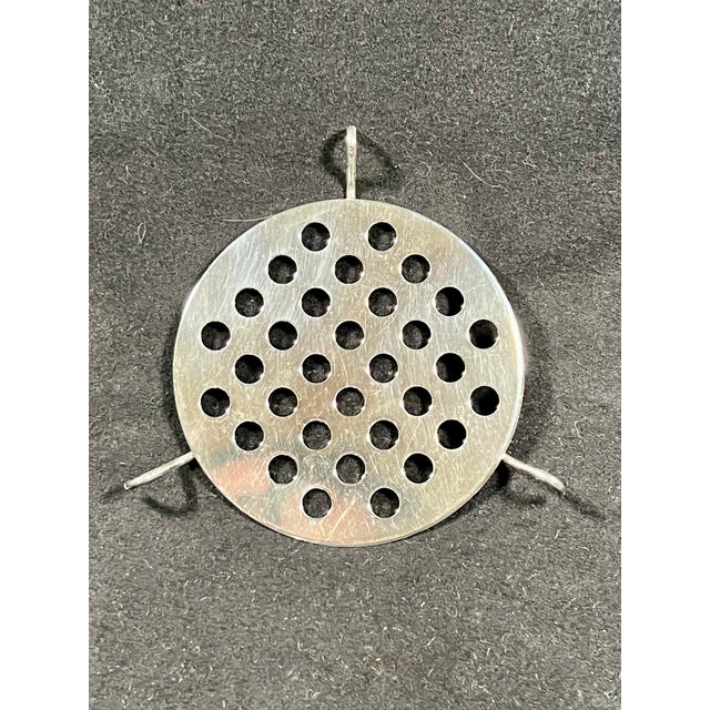 Vintage Silverplate Three Piece Lotus Flower Arrangement Bowl Vintage Reed and Barton For Sale - Image 9 of 9