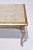 Vintage Gilt Console Table Hollywood Regency Style, Antiqued Silver and Gold For Sale - Image 10 of 10