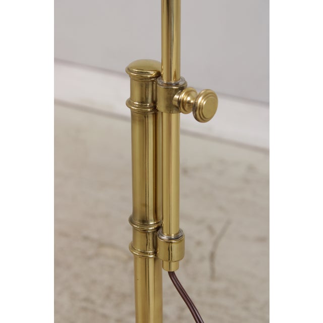 1980s Mid-Century Modern Adjustable Brass Floor Lamp For Sale - Image 12 of 13