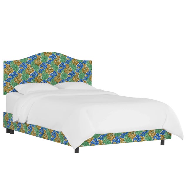 Kenmore Bed in Blue Citrine Loiret, Twin For Sale In Chicago - Image 6 of 6