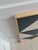 Beautiful hard edge abstract geometric painting rendered in gray and taupe acrylics. Comprised of three canvases that have...