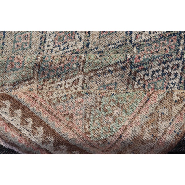 Antique Konya Oushak Rug With Soft Sage, Taupe, Sand, and Muted Rust Tones For Sale - Image 4 of 13