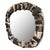 Genuine petrified wood pebble wall mirror. Each individually polished stone showcases the remarkable mineralization and...