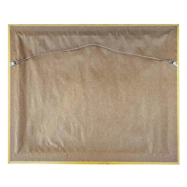 Accurate reproduction of the original oil painting, this image is printed on canvas, mounted to a board and treated with a...