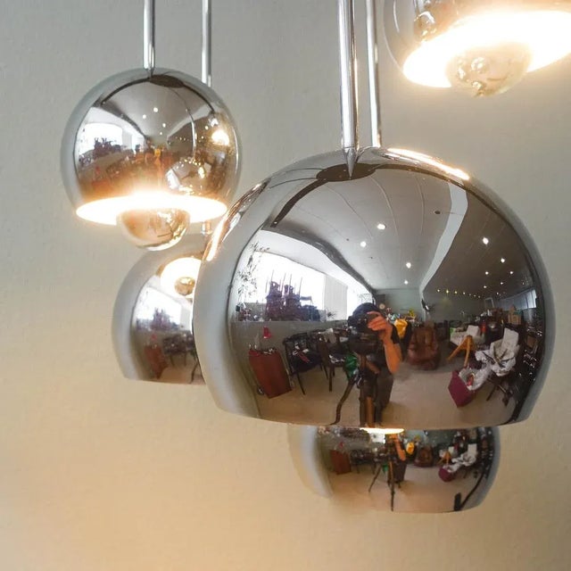 Vintage 5-Shade Sputnik Cascade Lamp, 1970s For Sale - Image 12 of 14