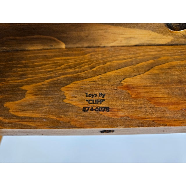 Wooden Violin Musical Note Footstool Plantstand For Sale - Image 14 of 15