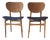 Vintage Danish Teak Dining Chairs, 1960s, Set of 2 For Sale