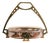 Antique Arts & Crafts Secession Centerpiece in Bronze, Copper and Cut Glass, 1900s For Sale