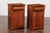 A pair of Austrian Biedermeier style walnut veneered cabinets with banded inlay from the second half of the 19th century....