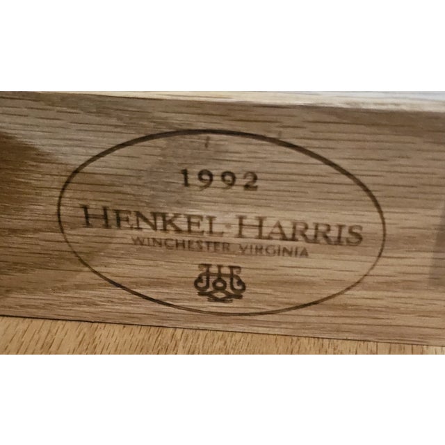 Late 20th Century Henkel Harris Solid Mahogany Chifforobe Armoire Tv High Chest For Sale - Image 10 of 11