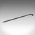 This is a vintage walking cane. An English, ebonised mahogany and brass stick with hallmarked silver collar, dated to...